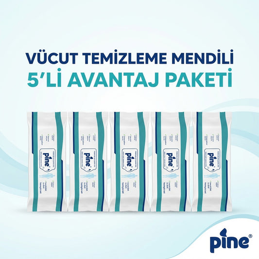 Vücüt Temizleme Havlusu 50'li 5 Paket