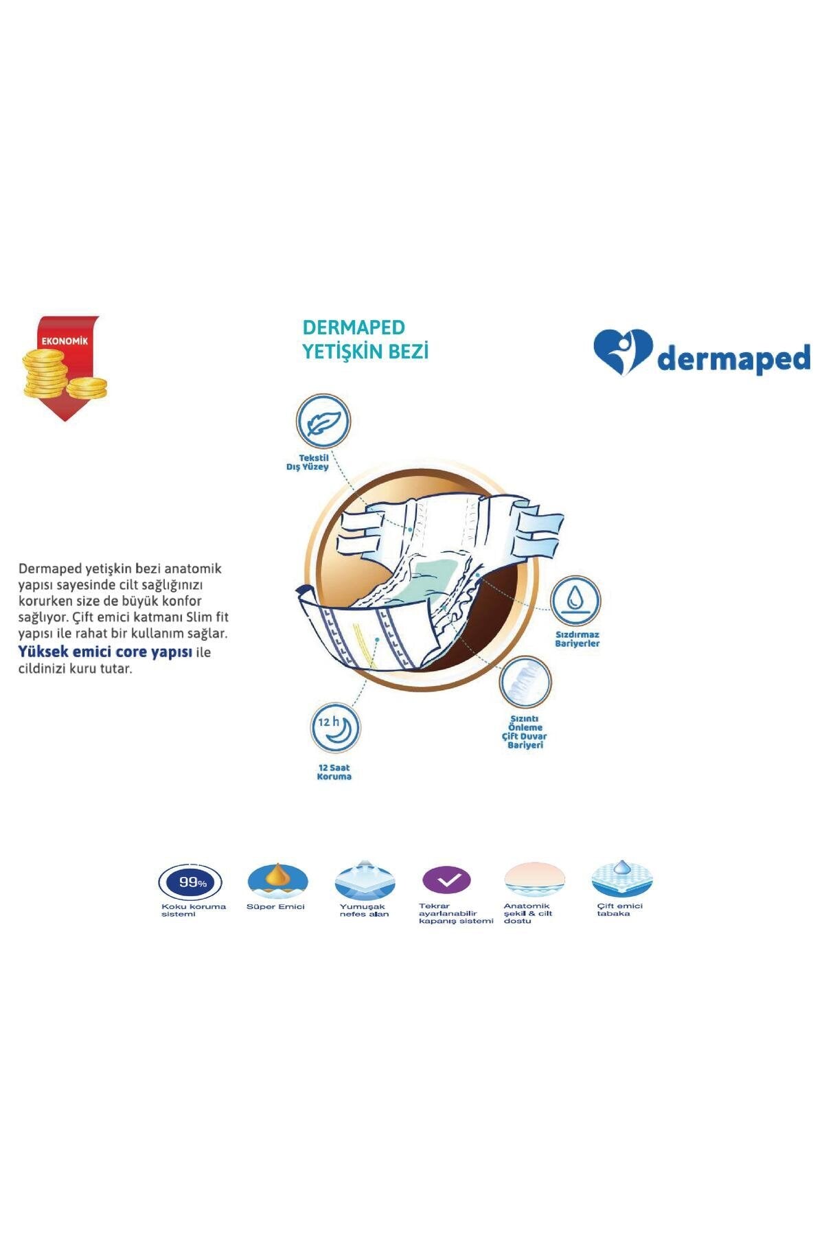 Bel Bantlı 120 Adet Large Yetişkin Hasta Bezi(4X30)