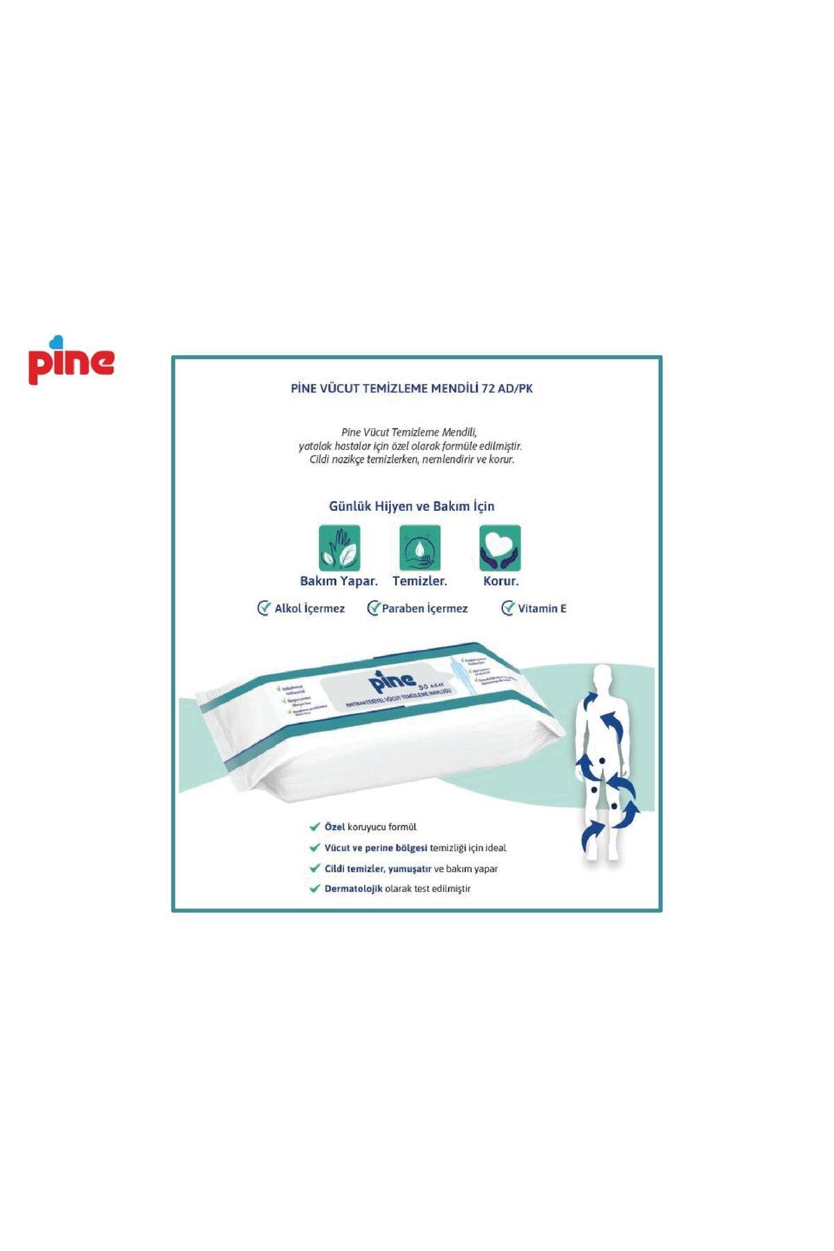 12 Paket 50'li Vücut Temizleme Havlusu