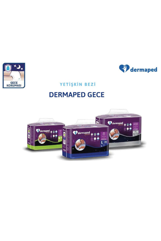 Gece MEDİUM 85-125 cm 30'lu Bel bantlı Yetişkin Hasta Bezi