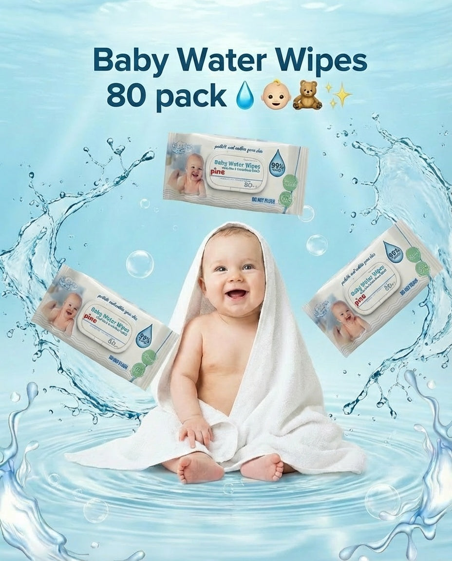 Water Wipes 80'li Islak Mendil 5 Paket