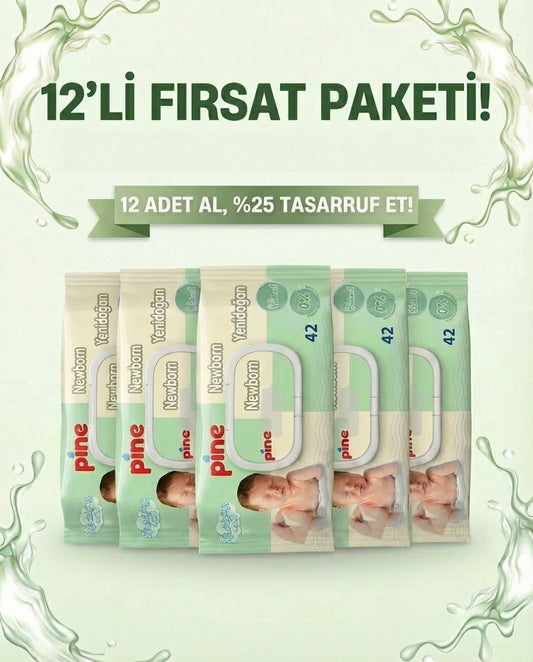 Yenidoğan 42'li Islak Mendil 5 Paket