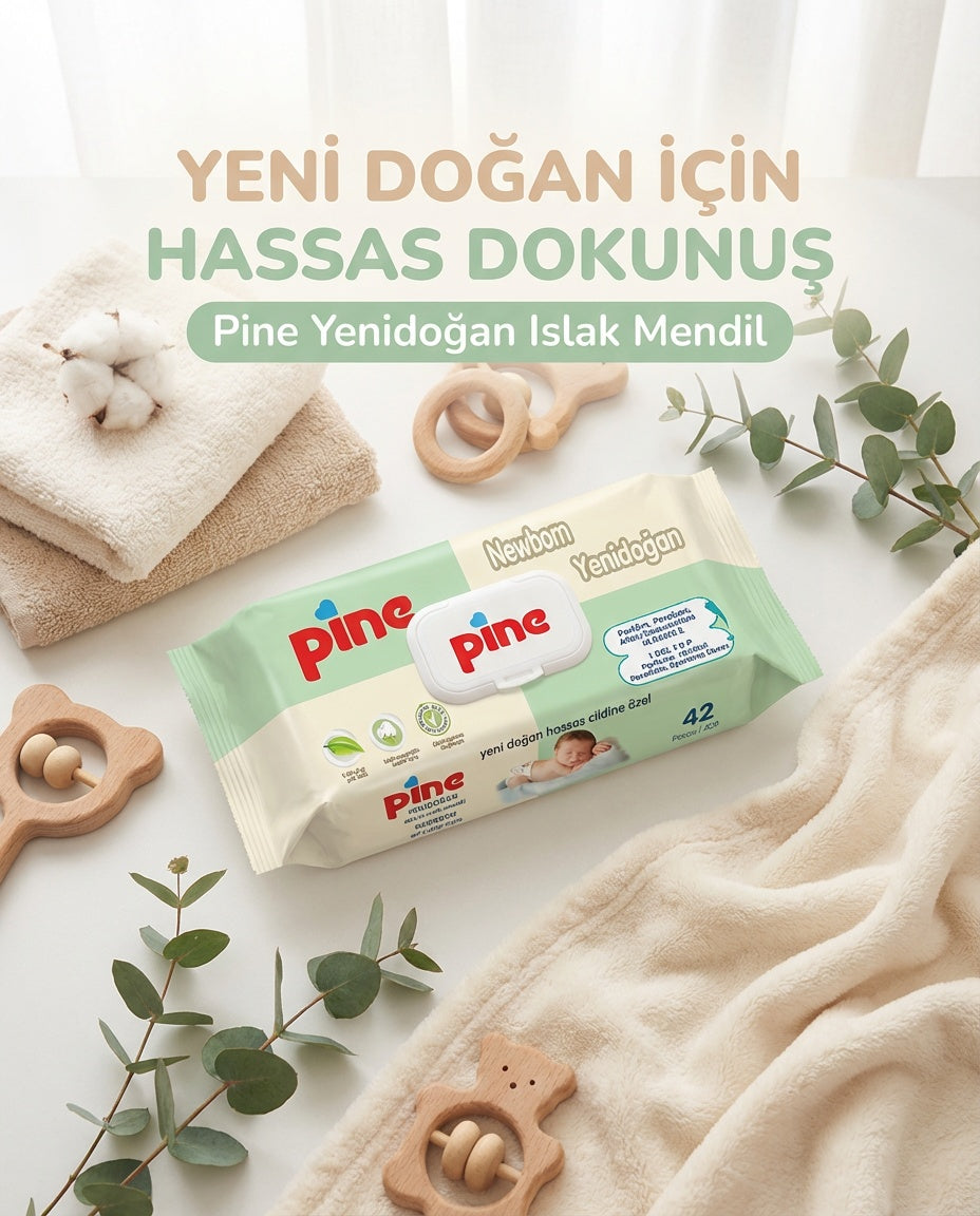 Yenidoğan 42'li Islak Mendil 5 Paket