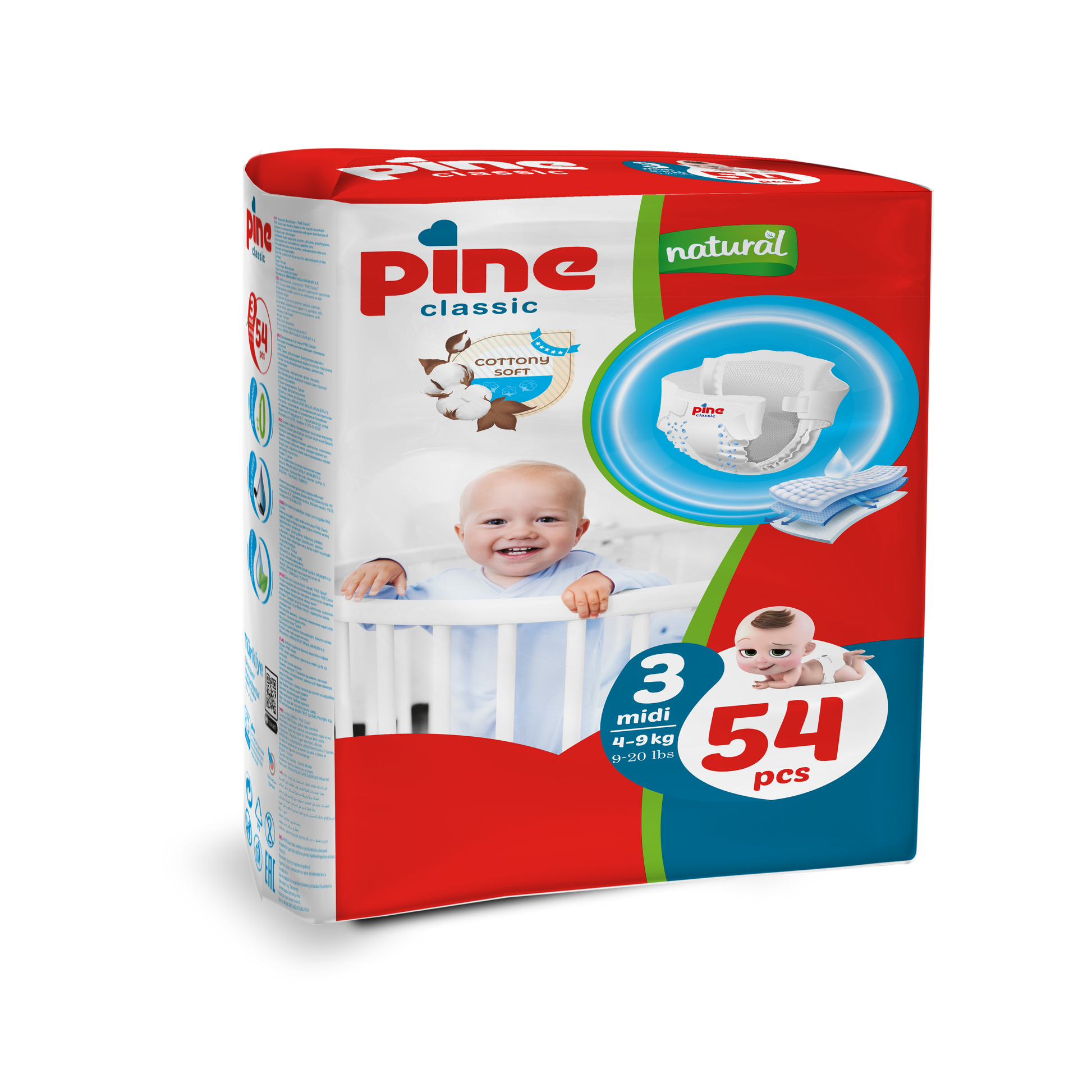 Pine Classic Bebek Bezi