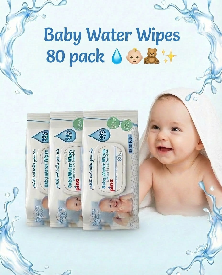 Water Wipes 80'li Islak Mendil 5 Paket