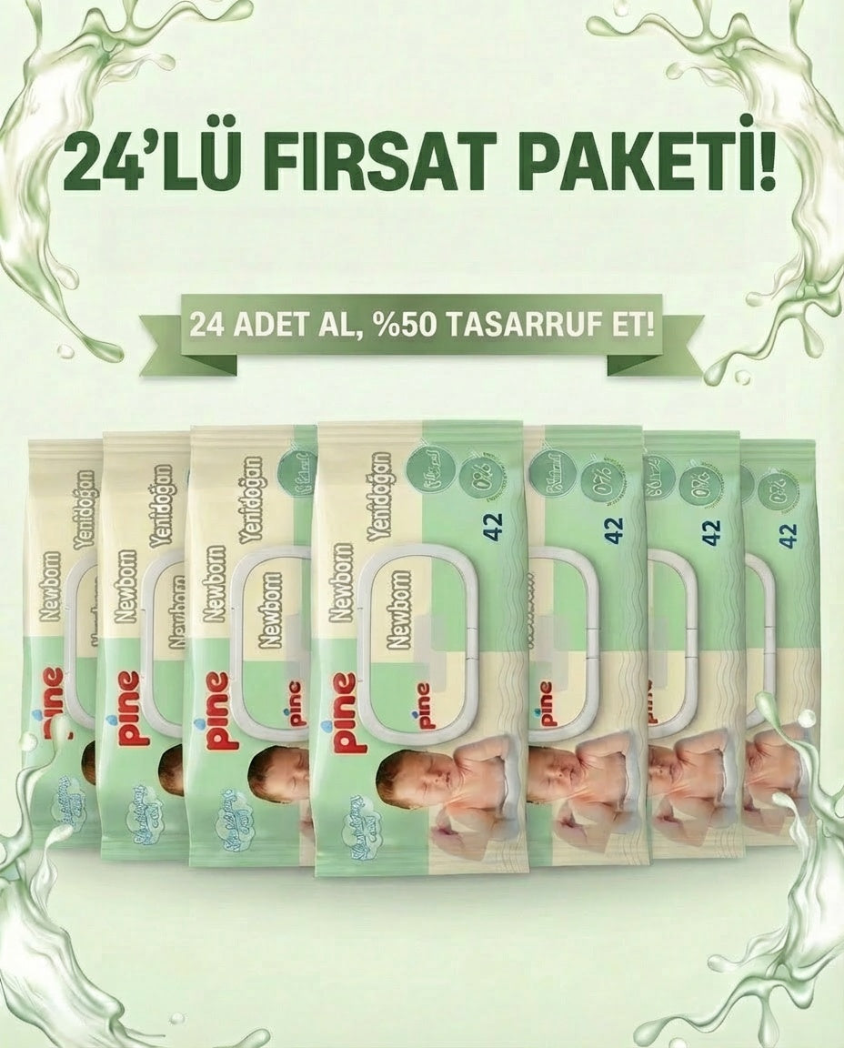 Yenidoğan 42'li Islak Mendil 5 Paket