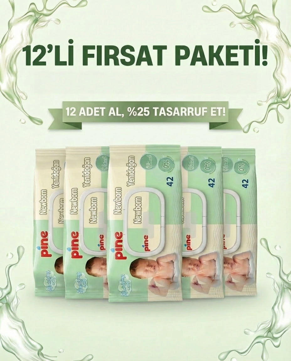Yenidoğan 42'li Islak Mendil 5 Paket